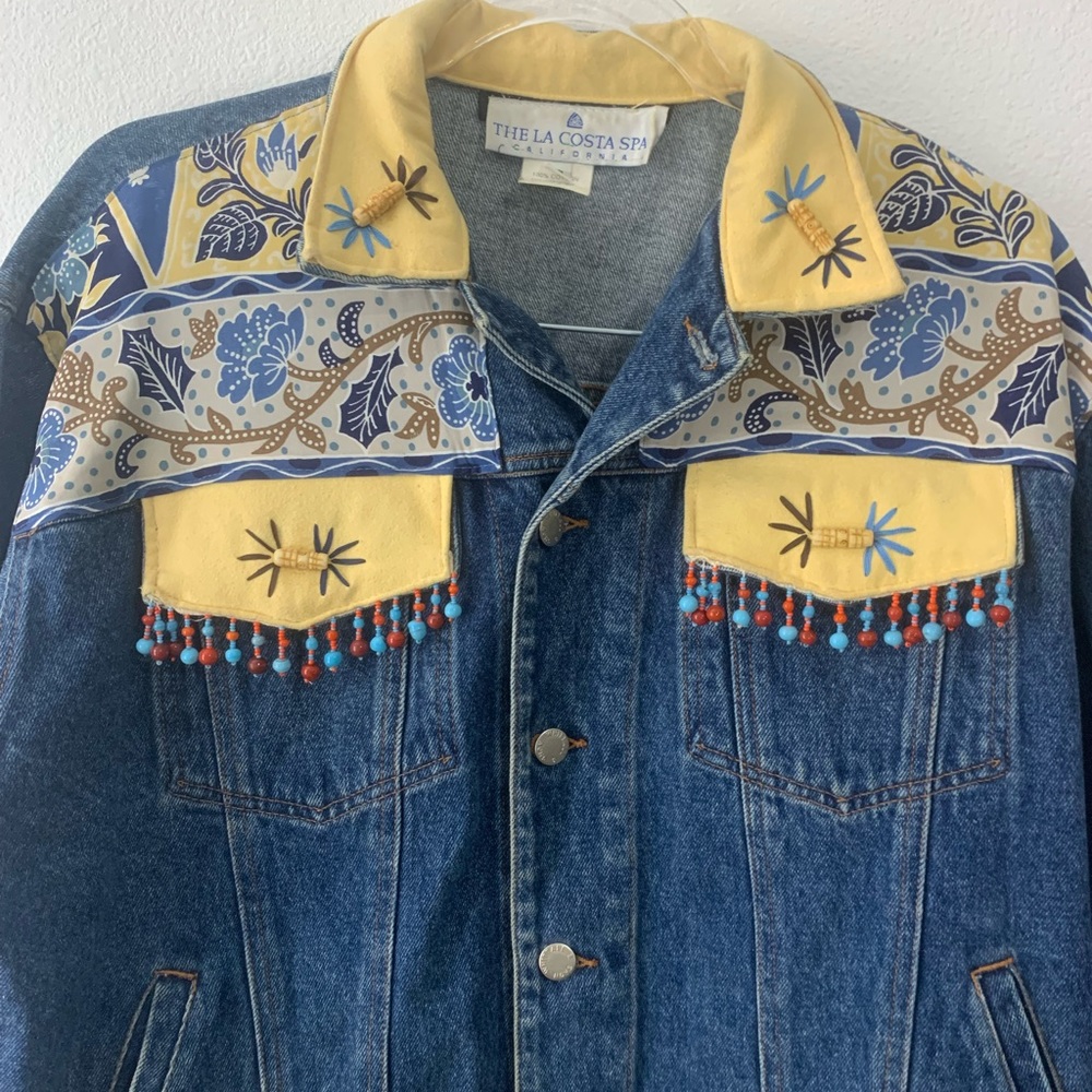 Vintage 80’s denim jacket La Costa Spa
